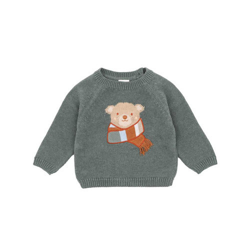 Bebe Organics - Mateo Bear Knitted Jumper [Size: 000]