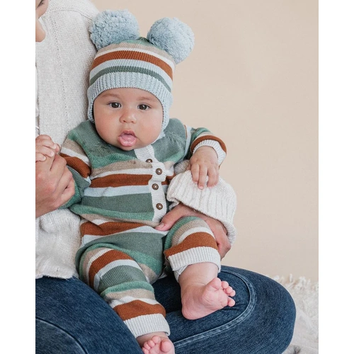 Bebe Organics - Mateo Stripe Knitted Romper [Size: 0000]