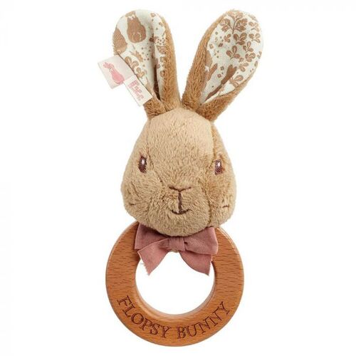Flopsy Signature Wooden Ring Rattle