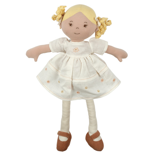 Bonikka - Priscy Linen Doll with Blonde Hair 42cm