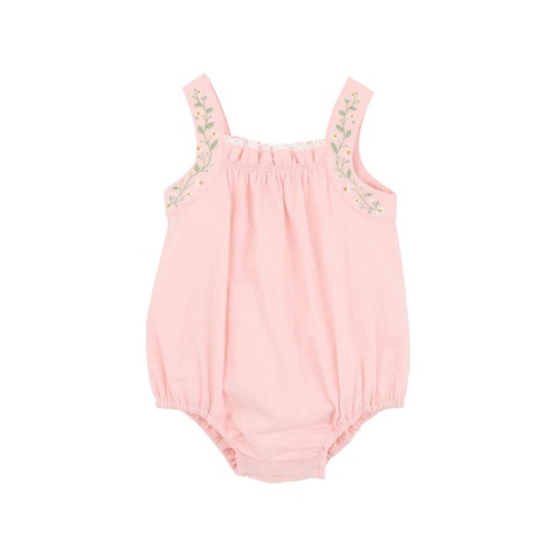 Bebe - Tess Embroidered Strap Bodysuit Pale Pink [Size: 000]