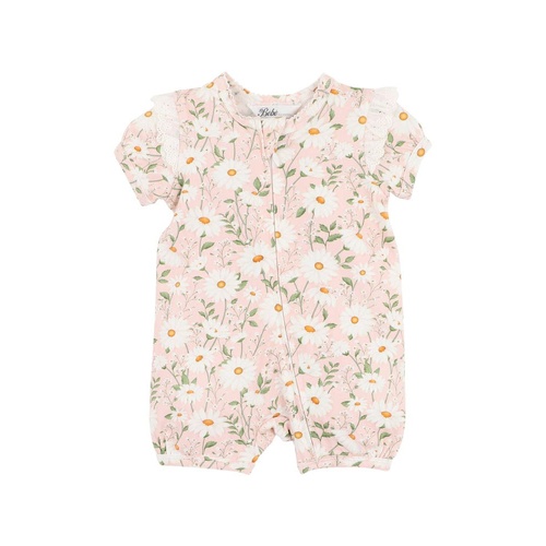 Bebe - Tess Short Sleeve Zipsuit [Size: 0000]