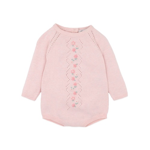 Bebe - Winnie Organic Hand Embroidered Knit Long Sleeve Bodysuit [Size: 000]