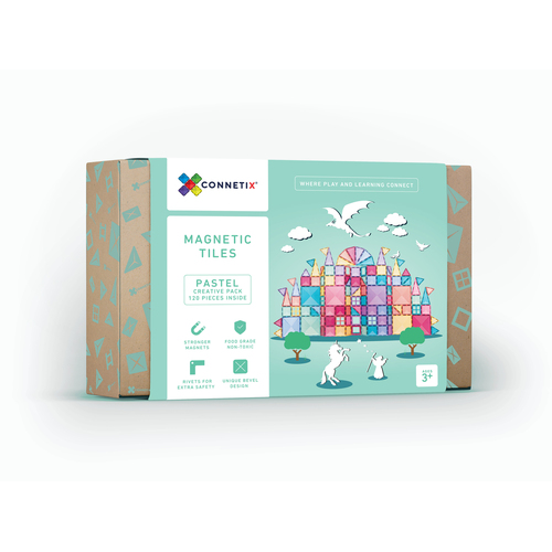 Connetix - 120 Piece Pastel Creative Pack