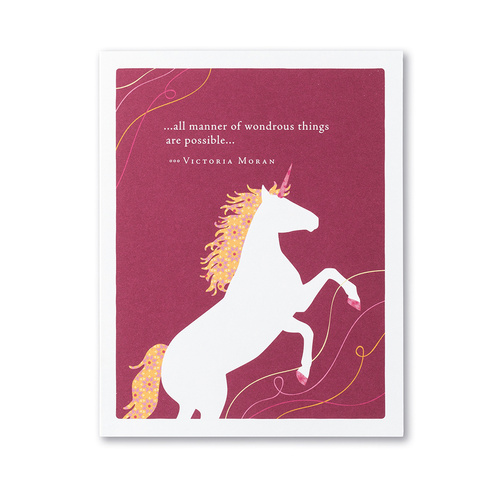 All Manner of Wonderous Things are Possible Birthday Card