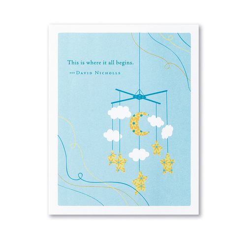 This Is Where It All Begins New Baby Card