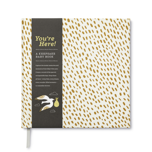 You're Here Baby Journal - Hardback