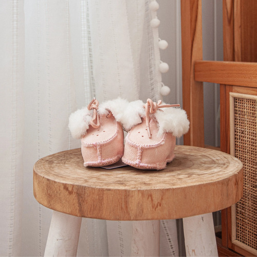 Fibre by Auskin - Sheepskin Baby Booties - Pink [Size: 0 - 12 Months]