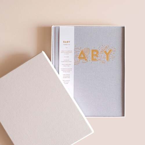 Fox & Fallow - Boxed Baby Book Grey