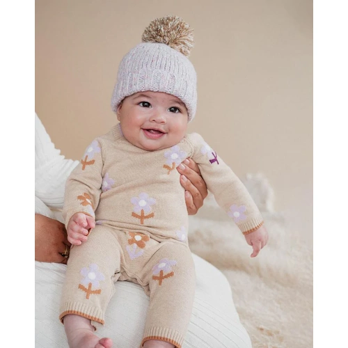 Fox & Finch - Tutu Tigers Flowers Knitted Romper [Size: 00]