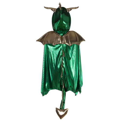 Great Pretenders - Green and Gold Dragon Cape Size 5-6