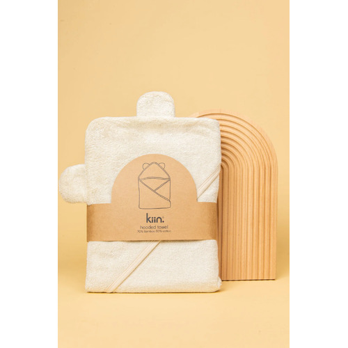 Kiin Baby - Hooded Towel - Ivory