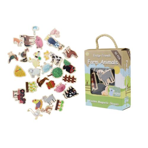 Fridge Friends Magnetic Farmyard and Animals 30 Piece