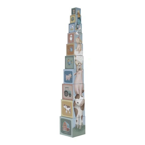 Little Dutch - Little Farm Building Blocks Cardboard