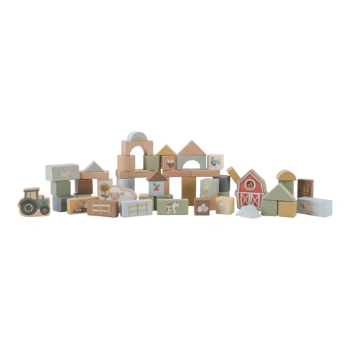 Little Dutch - Wooden Building Block Set Little Farm