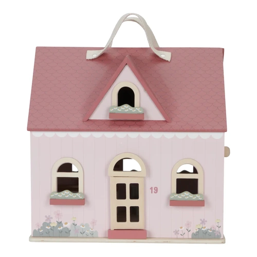 Little Dutch - Portable Wooden Doll House with Furniture Expansion Set