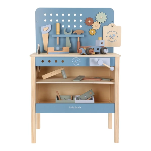 Little Dutch - Wooden Workbench Blue