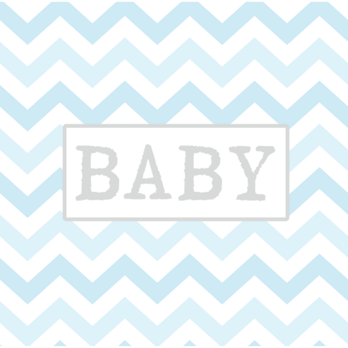 Blue Zig Zag Baby Gift Card