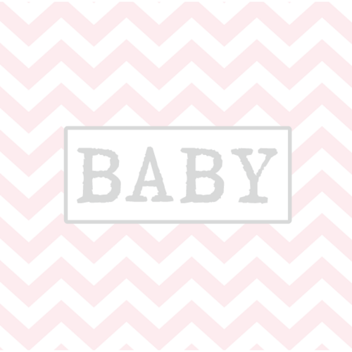 Pink Zig Zag Baby Gift Card