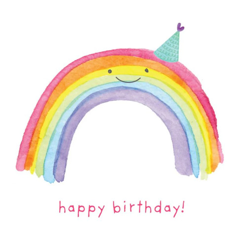 Lauren Hinkley - Rainbow Happy Birthday Card