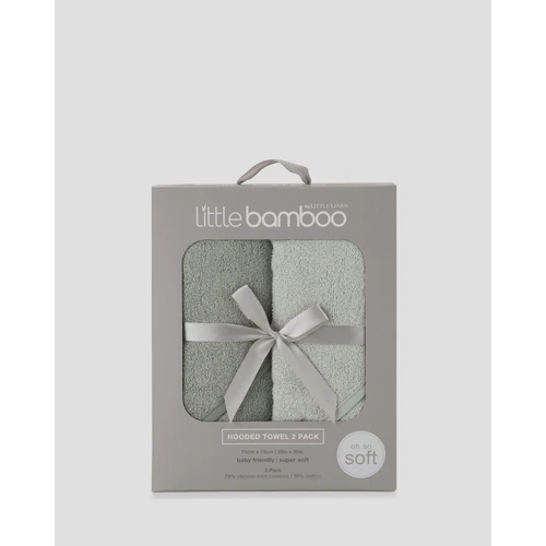 Little Bamboo Baby Hooded Towels 2 Pack - Turtle Bay