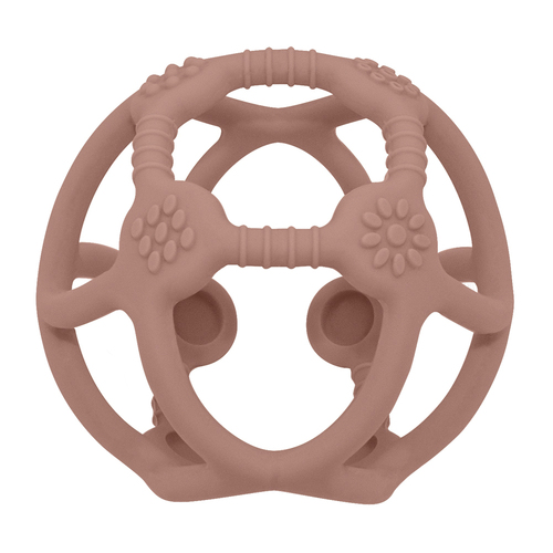 Silicone Sensory Teething Ball - Rose