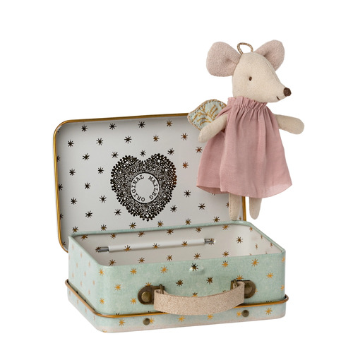 Maileg - Angel Mouse in Suitcase