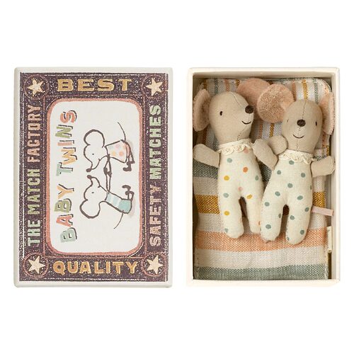 Maileg - Twins Baby Mice in Box 2023