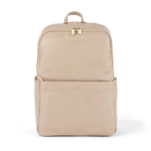 OiOi - Multitasker Nappy Backpack - Oat Vegan Leather