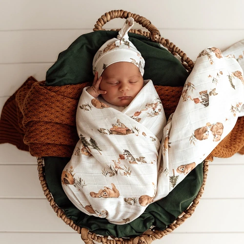 Snuggle Hunny - Bears Organic Muslin Wrap