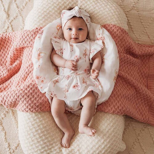 Snuggle Hunny - Ballerina Short Sleeve Organic Dress [Size: 000]