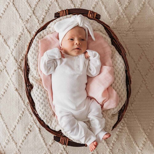 Snuggle Hunny - Milk Organic Growsuit