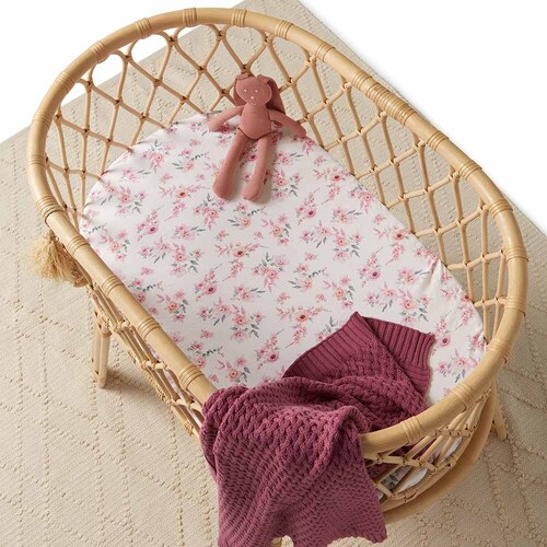 Snuggle Hunny - Camille Organic  Fitted Bassinet Sheet