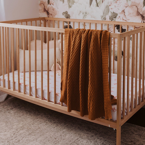 Snuggle Hunny Kids - Diamond Knit Baby Blanket - Bronze