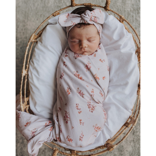 Snuggle Hunny Kids - Esther Jersey Wrap and Topknot Set