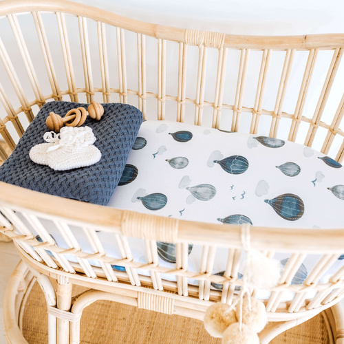 Snuggle Hunny - Cloud Chaser Organic Fitted Bassinet Sheet 