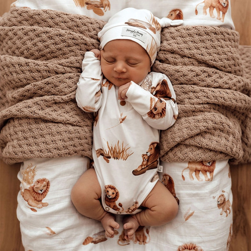 Snuggle Hunny Kids - Lion Long Sleeve Bodysuit [Size:0000]