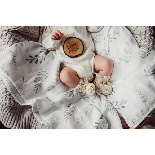 Snuggle Hunny - Wild Fern Organic Muslin Wrap 