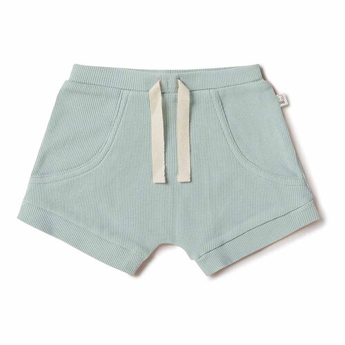 Snuggle Hunny Kids - Sage Organic Shorts [Size: 0000]