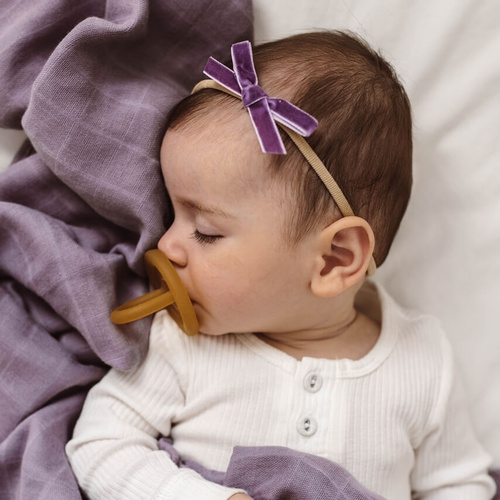 Snuggle Hunny Kids - Violet Velvet Bow