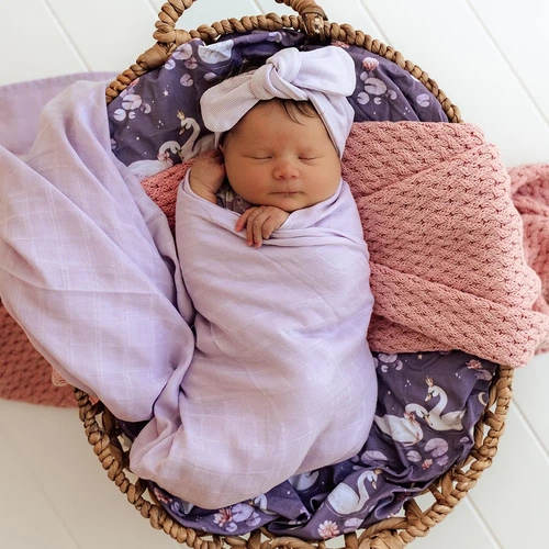 Snuggle Hunny - Lavender Organic Muslin Wrap