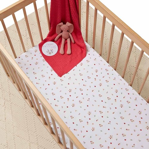 Snuggle Hunny - Ladybug Organic Fitted Cot Sheet