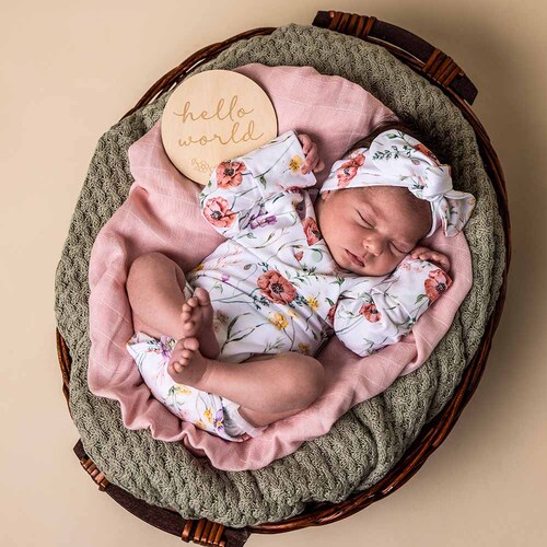 Snuggle Hunny - Meadow Long Sleeve Organic Bodysuit [Size: 2]