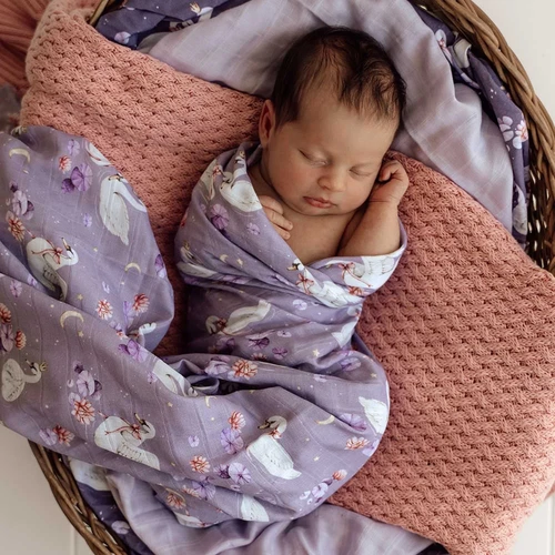 Snuggle Hunny - Swan Lake Organic Muslin Wrap
