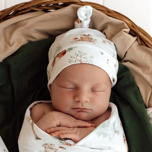Snuggle Hunny - Woodland Tales Organic Knotted Beanie