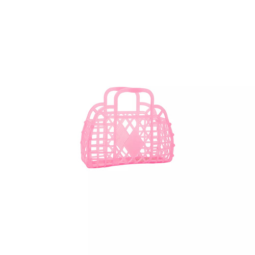 Sun Jellies - Mini Retro Basket - Neon Pink