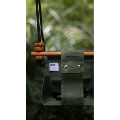 Solvej Swings - Moss Green Convertible Baby and Toddler Swing
