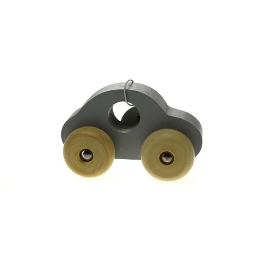 Simple Wooden Toy Car - Grey