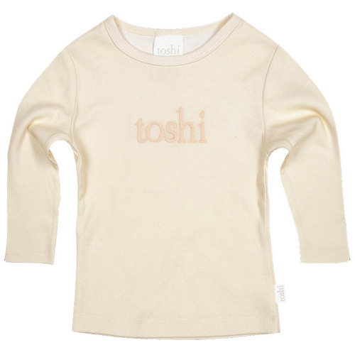 Toshi - Dreamtime Organic Tee Long Sleeve with Logo - Feather [Size: 00]