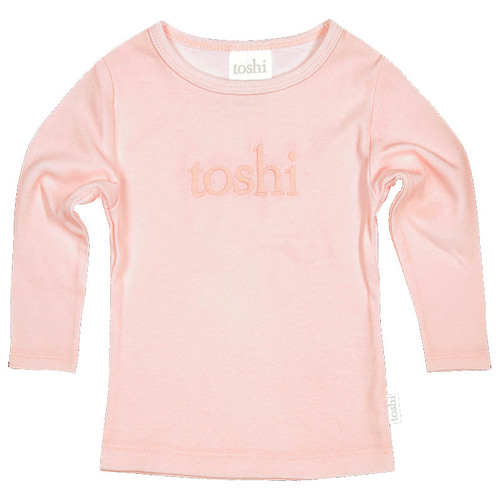 Toshi - Dreamtime Organic Long Sleeve Tee with Logo - Pearl [Size: 00]